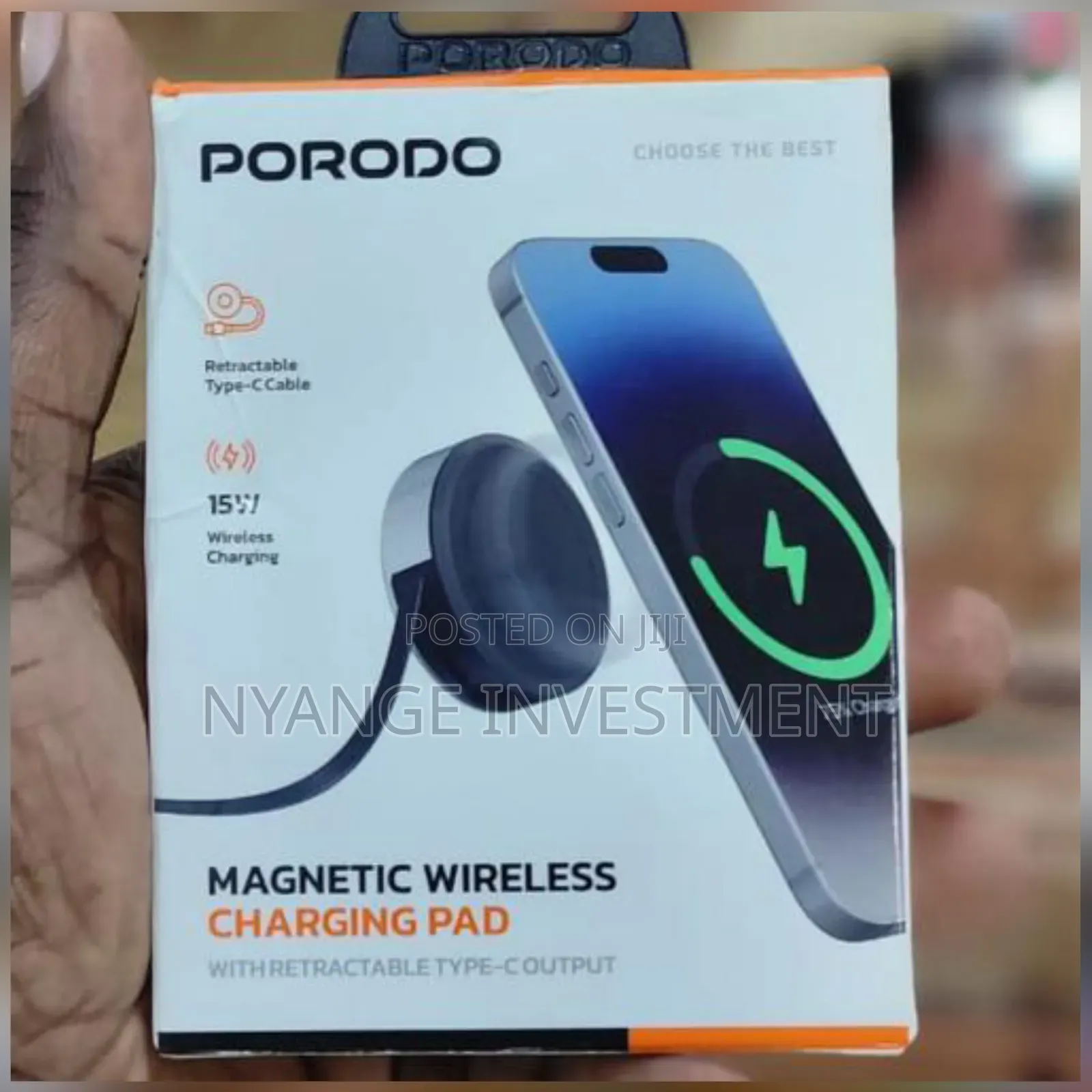 Porodo Magnetic Wireless Charging Pad . Magnetic Charging Pad