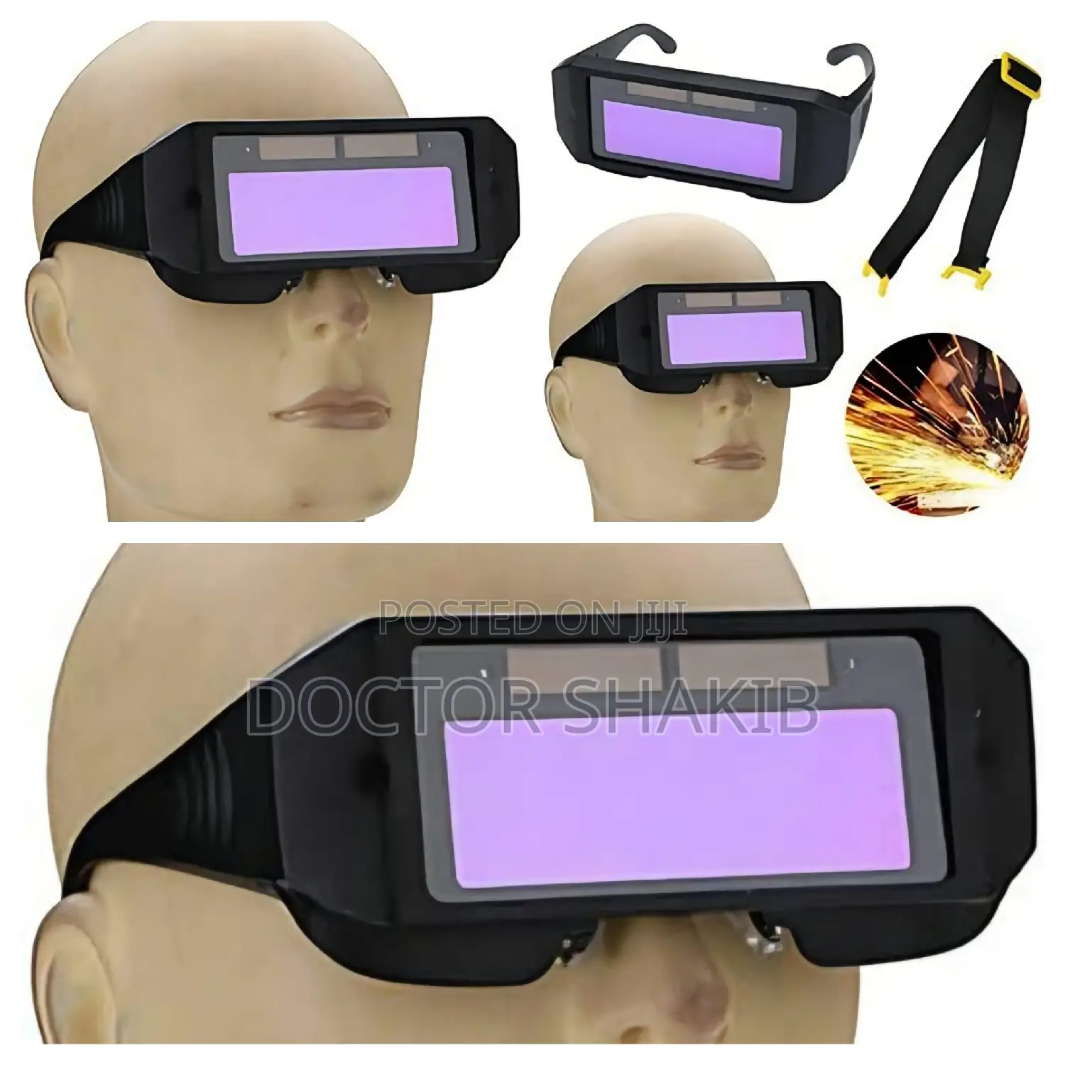 Solar-powered Auto-darkening Welding Goggles