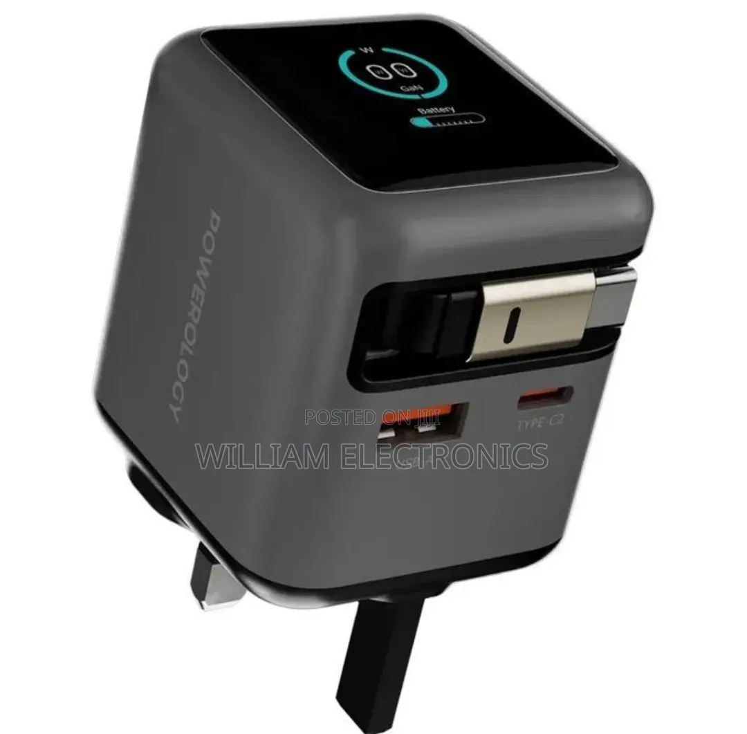 Powerology Halo Dual - Port Gan Charger