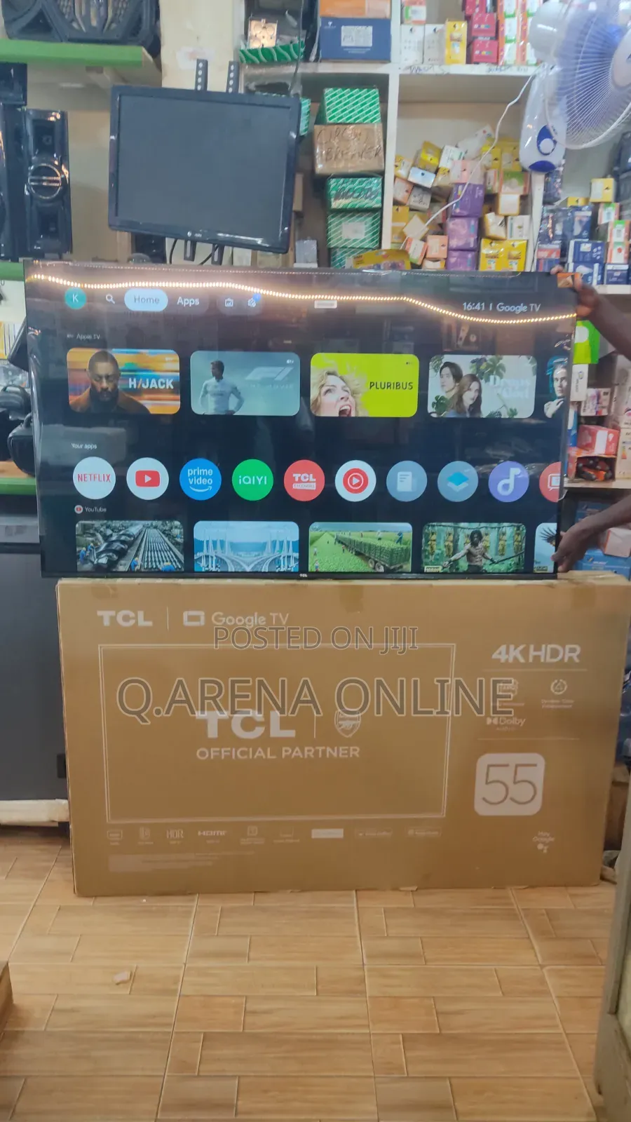TCL 55 Inches Screen Tv Smart 3 Years Warranty Qled