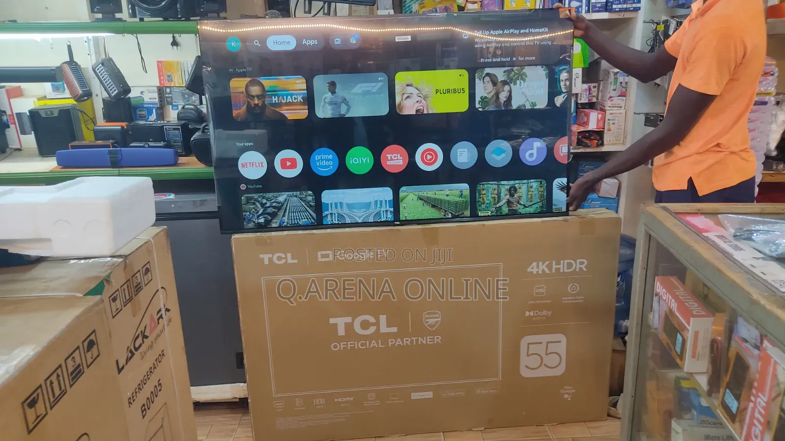 TCL 55 Inches Screen Tv Smart 3 Years Warranty Qled