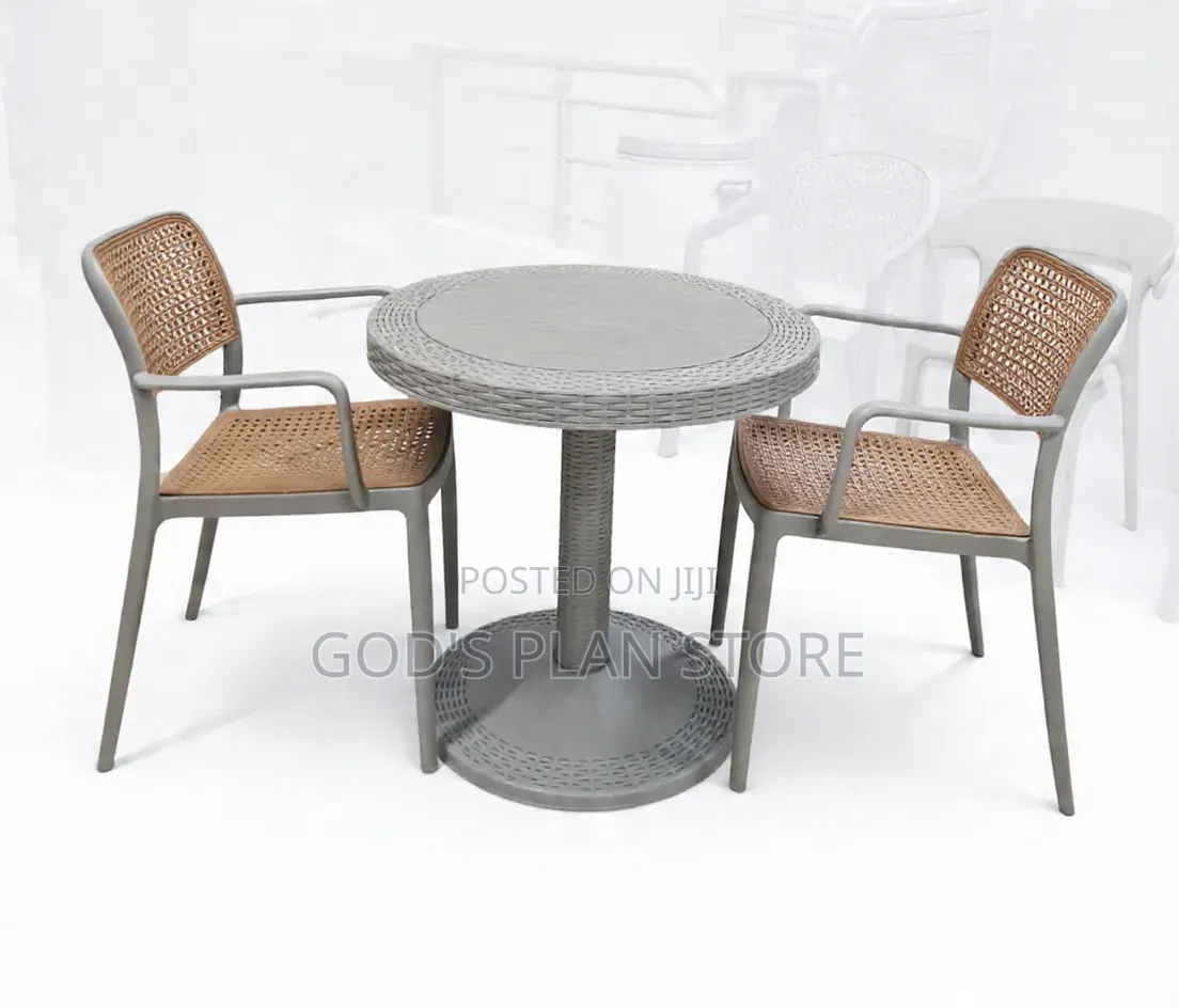 Vintage Matted Plastic Table and Chairs Plastic Table and Chairs