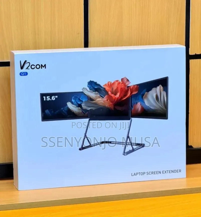V2com 15.6" Triple Laptop Monitor Extender FHD 1080p Ips – Portable