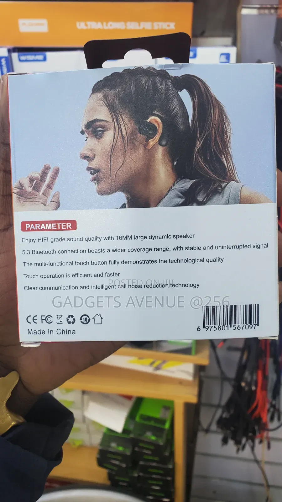 Numbfish Nb-05 Ows (Open Wearable Stereo) Bluetooth Earphone.