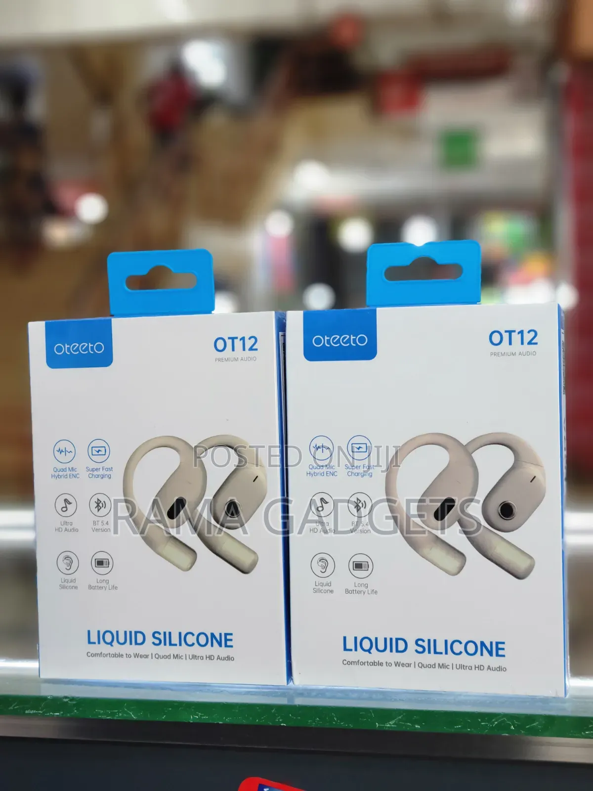 Oteeto Ot12 Wireless Base Ear Clip Earphones.
