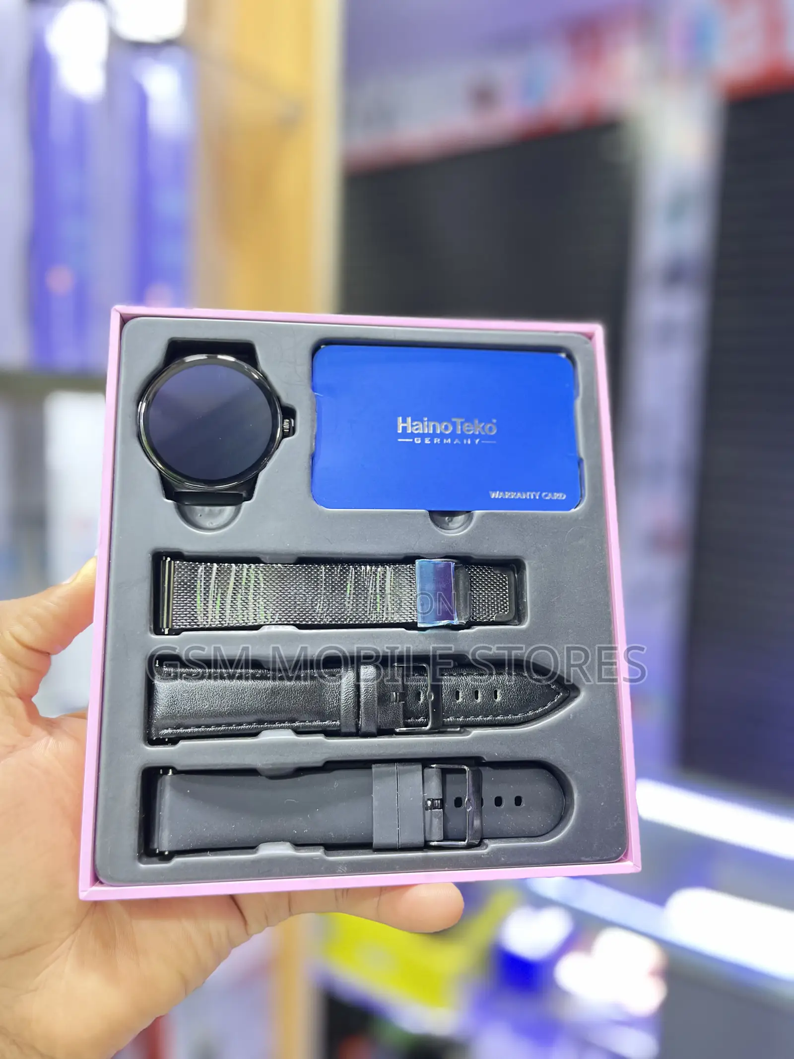 New Hainoteko-5 Amoled Smartwatch 3x Straps Bt Calling Smartwatch