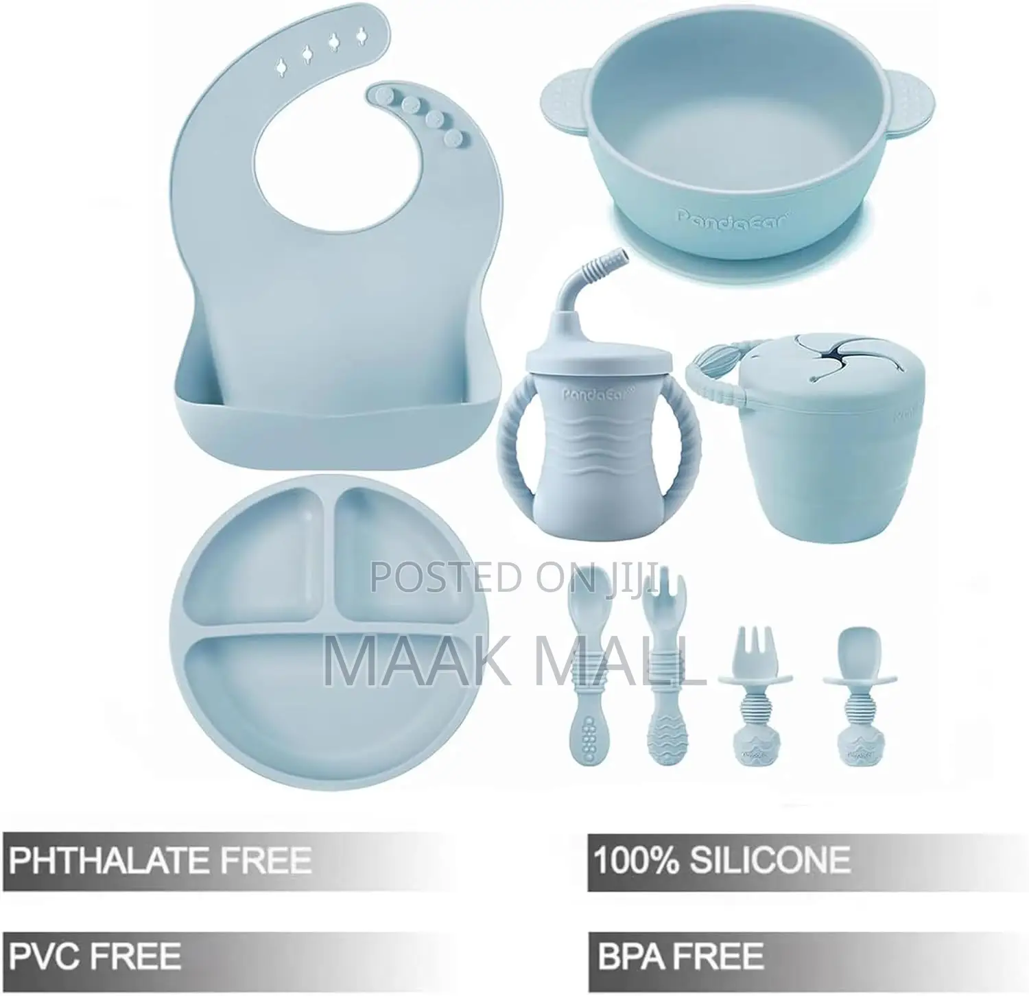 Silicone Baby Feeding Set | 9pcs Baby Led Weaning Supplies