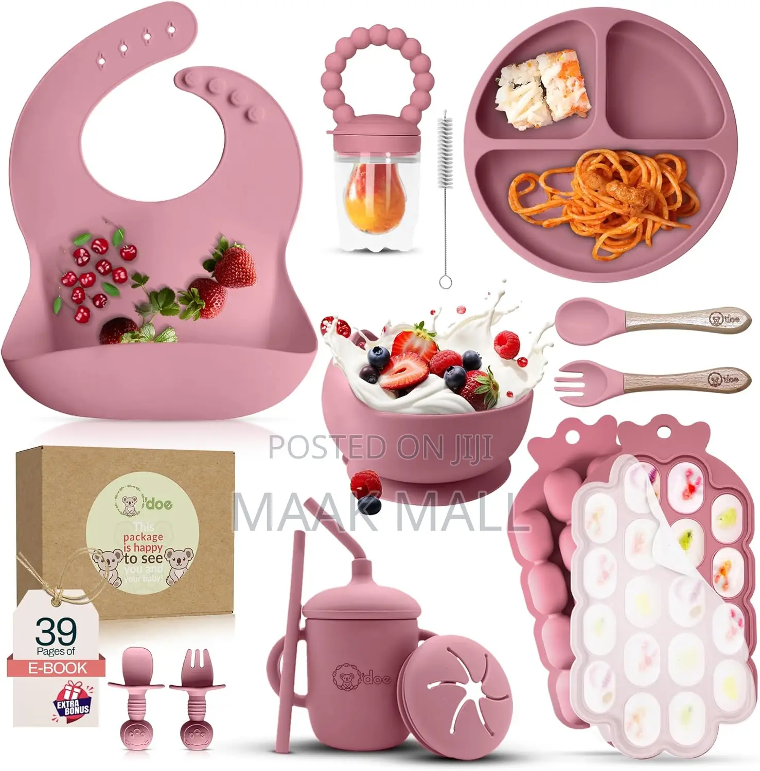 Silicone Baby Feeding Set | 9pcs Baby Led Weaning Supplies