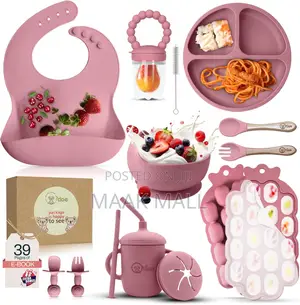 Silicone Baby Feeding Set | 9pcs Baby Led Weaning Supplies