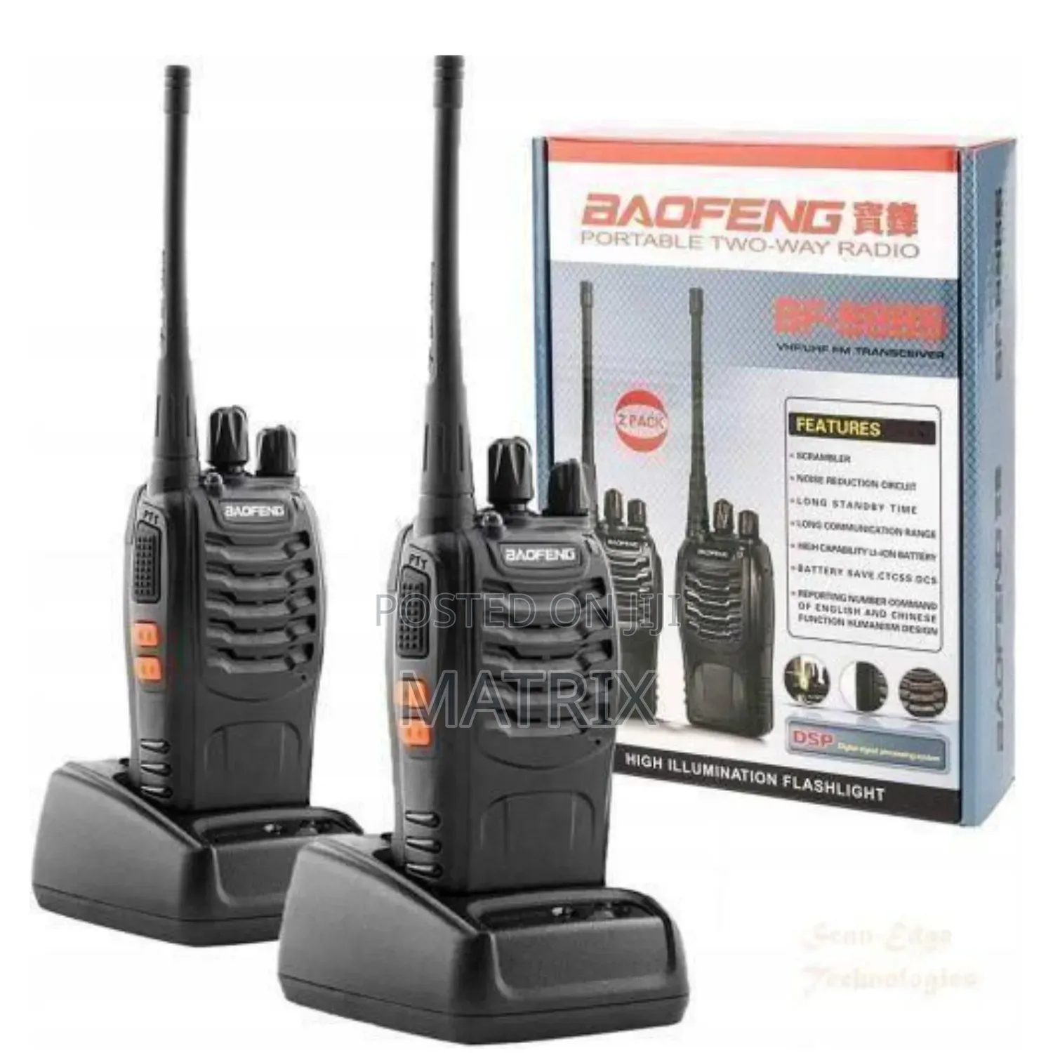Baofeng 2 Pieces Bf-888s 3-5km Long Range Walkie Talkie Radio Calls