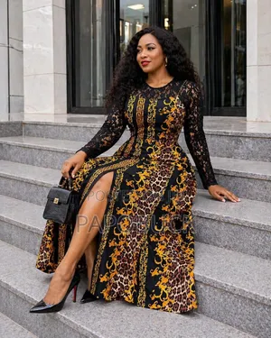 African Print Maxi Dress
