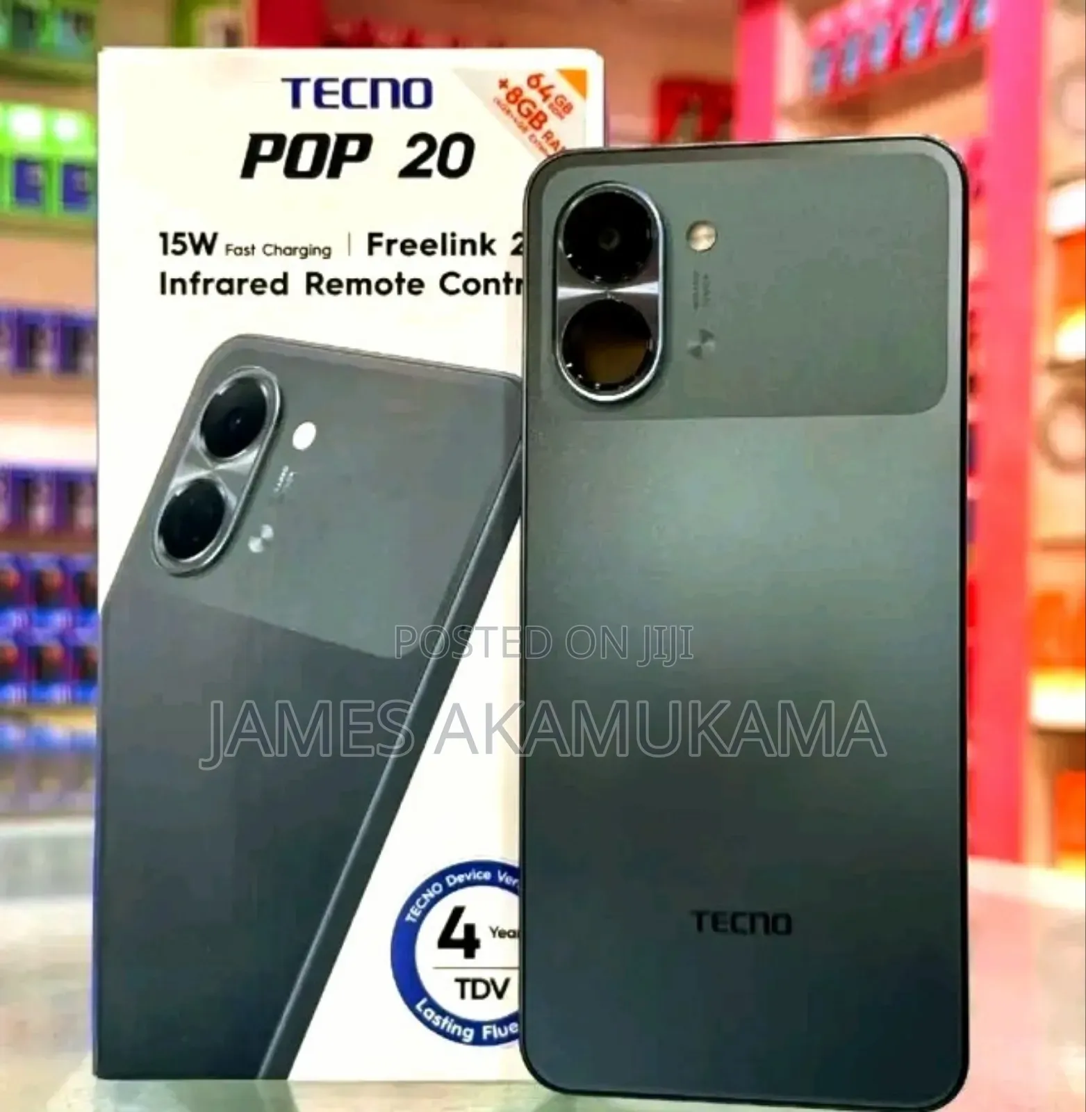 New Tecno Pop 20 64 GB Black