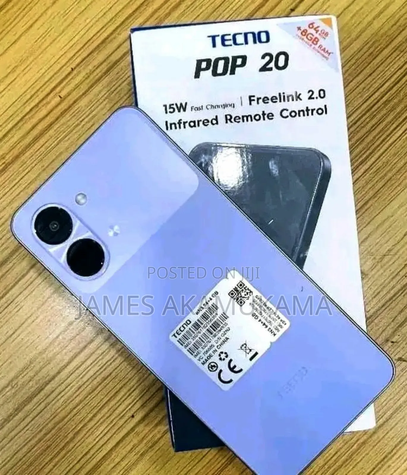 New Tecno Pop 20 64 GB Blue