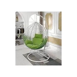 Stylish Outdoor Egg Swing Chair With Stand And Cushion -
