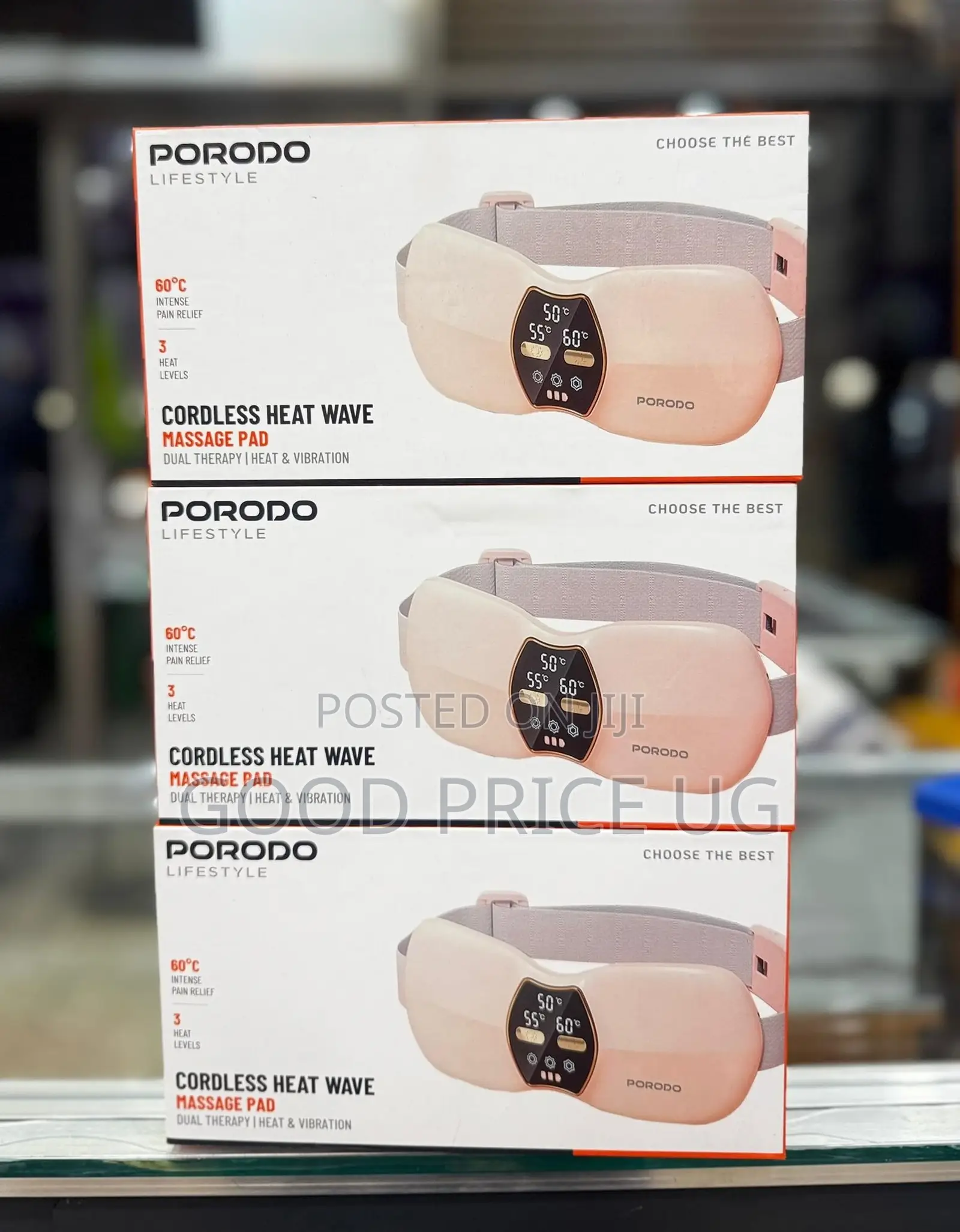 Porodo Lifestyle Cordless Heat Wave Massage Pad.