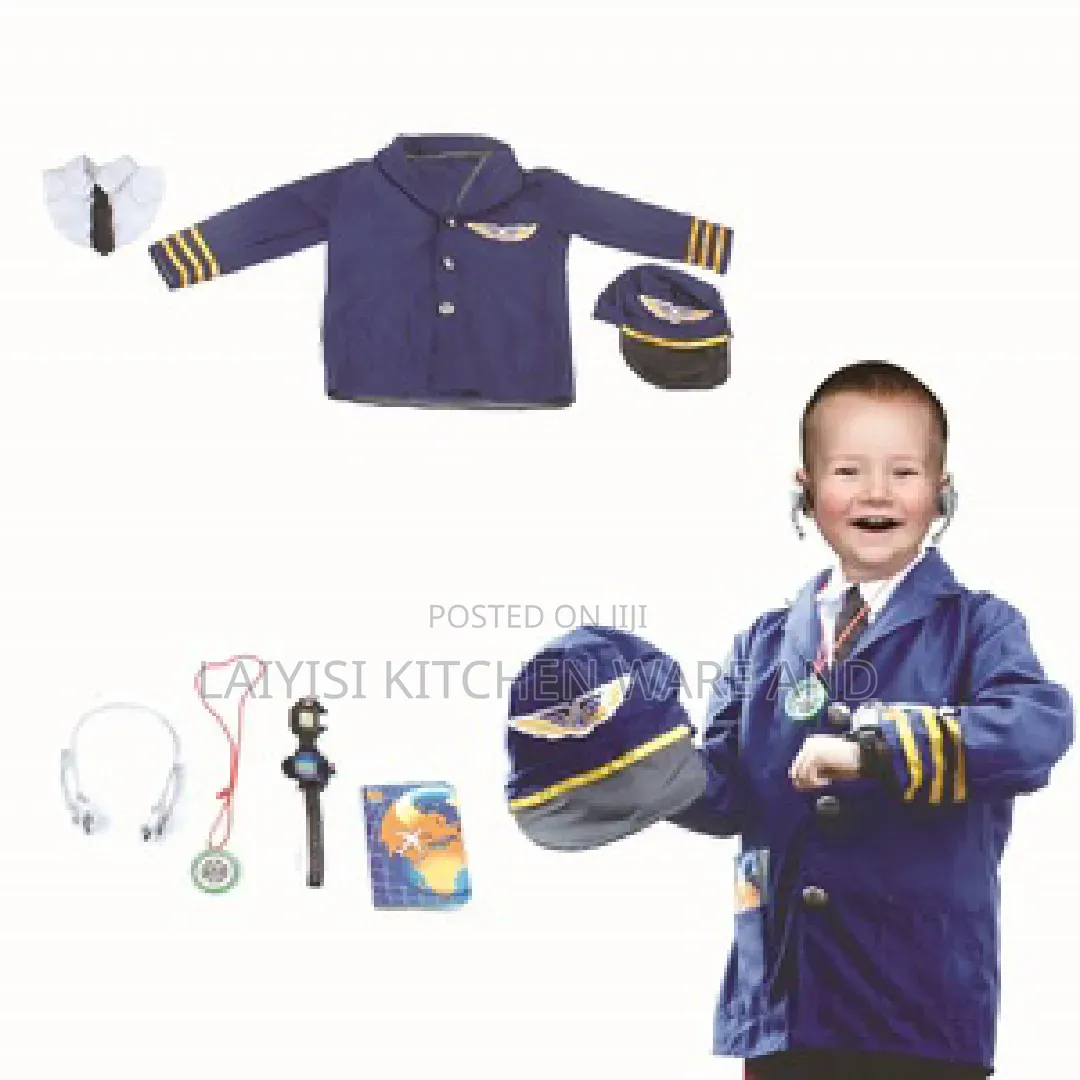 Children's Career Day Costume Professional Performance Kids Pilot