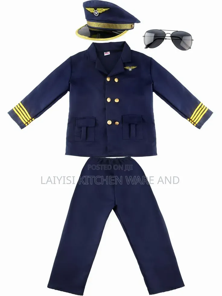 Children's Career Day Costume Professional Performance Kids Pilot