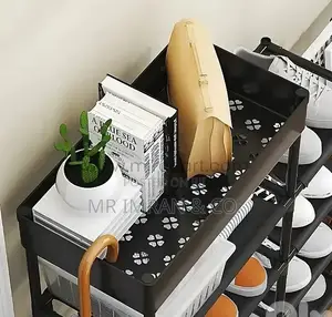 Four in One" L-Shaped Storage Shoe Rack