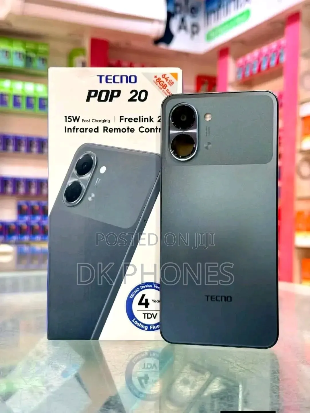 New Tecno Pop 20 64 GB Black