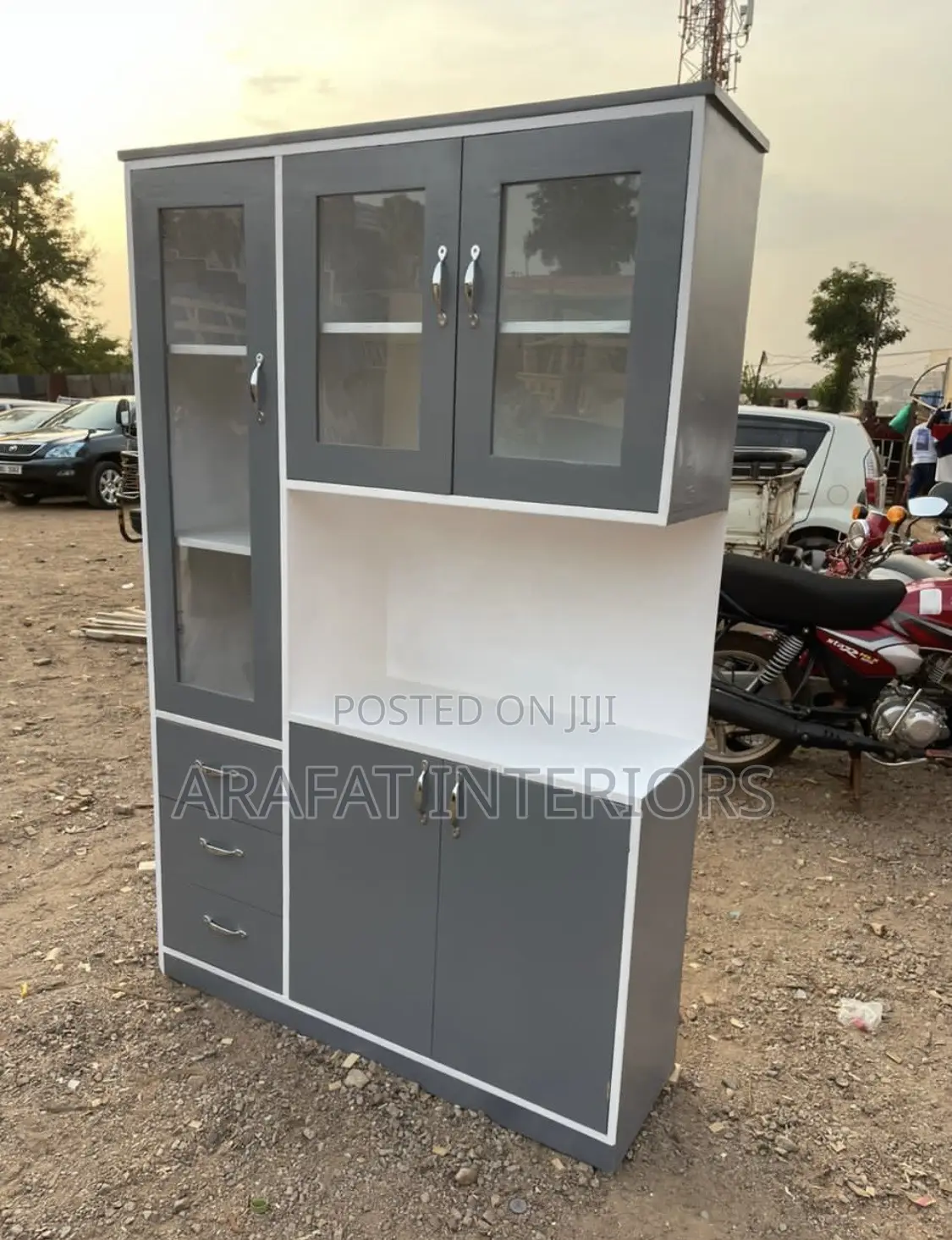Arafat Prestige Gray Cabinet