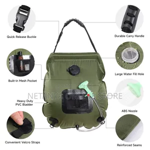 Portable Solar Shower Bag And Shower Head