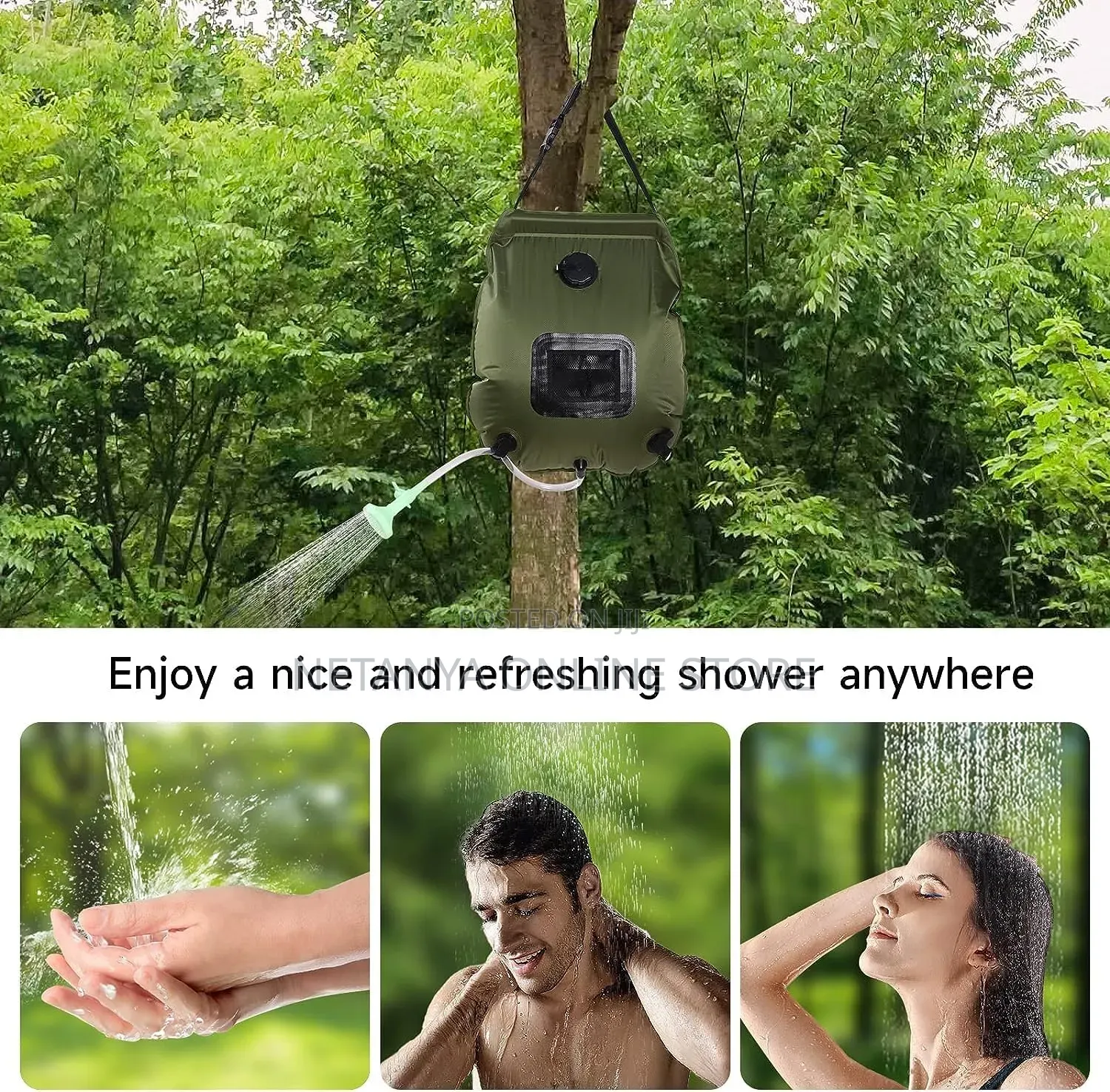 Portable Solar Shower Bag And Shower Head