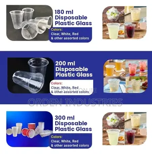 Disposable Cups - Plastic ( 1000 PCS )