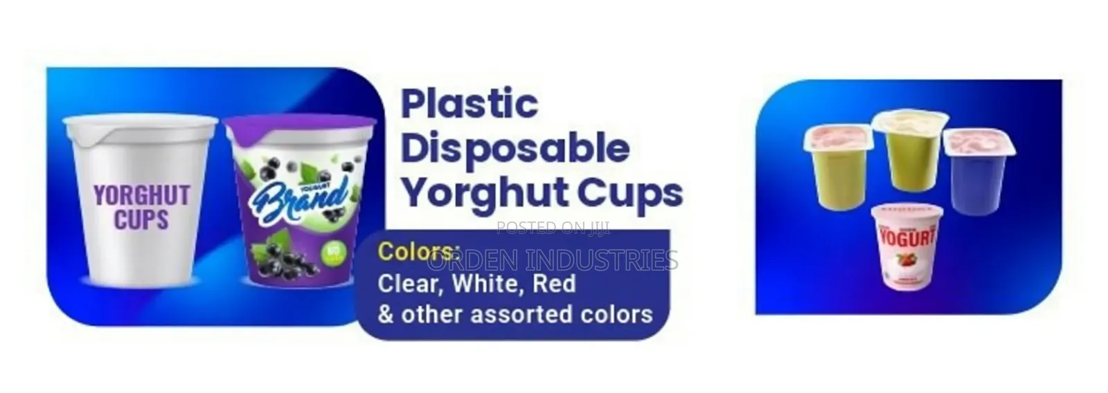 Disposable Yoghurt Cups - Plastic