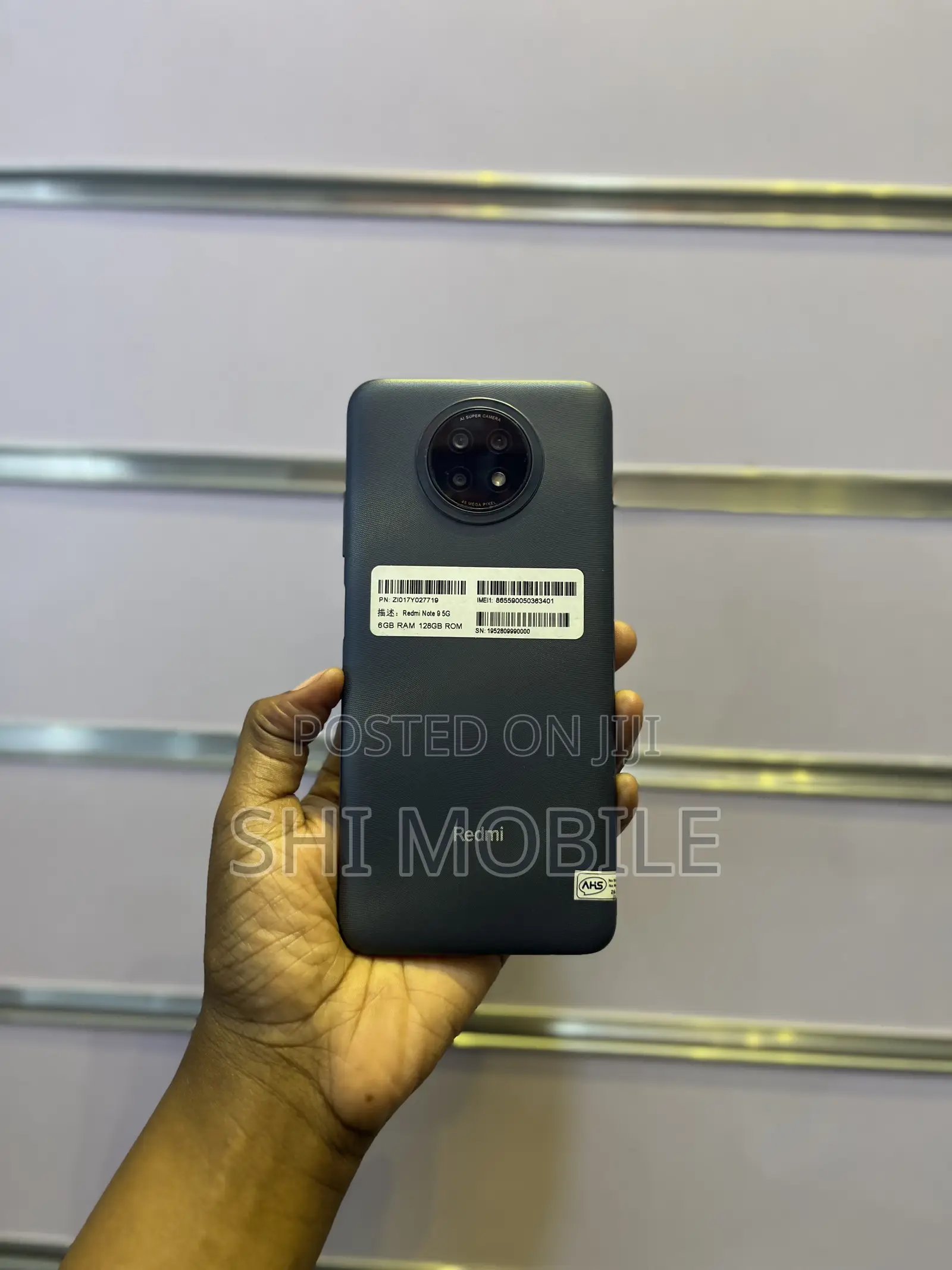 New Xiaomi Redmi Note 9 5G 128 GB Gray