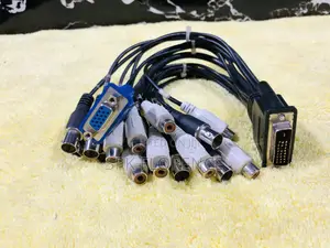 Coaxial Connectors to Vga to Dvi Cable