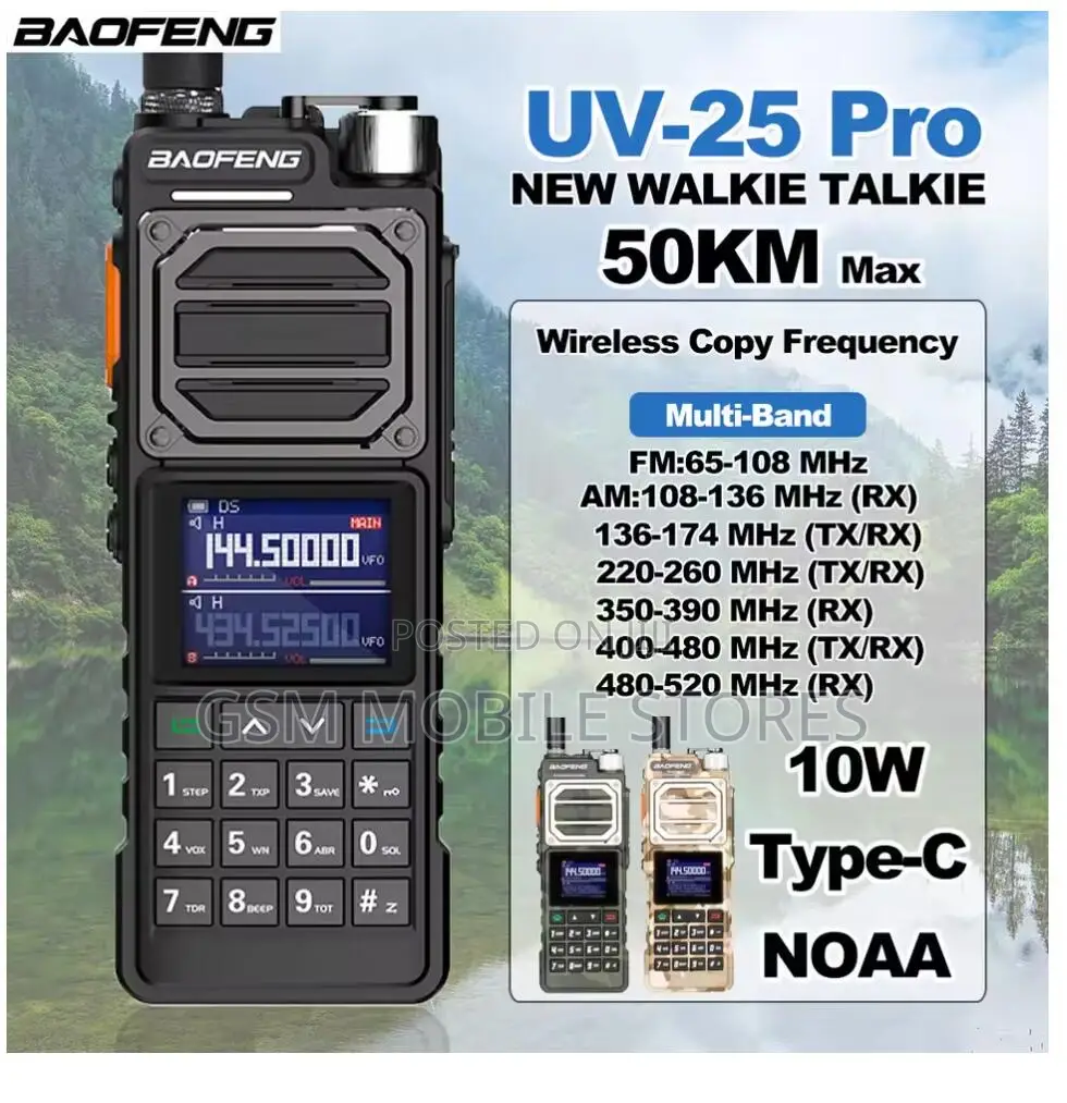 Baofeng Uv-25 50km Long Range Heavy Duty Powerful Radio Call