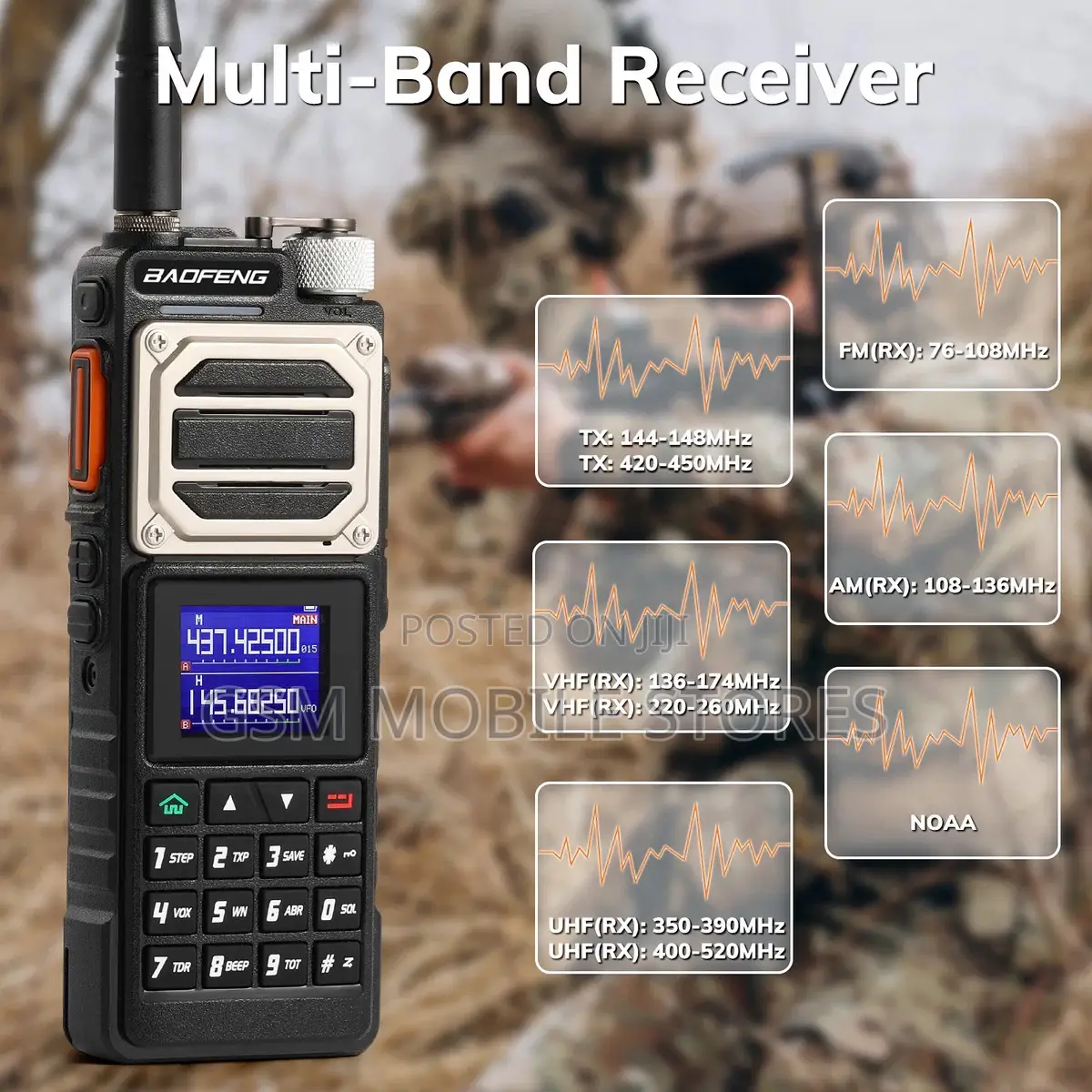 Baofeng Uv-25 50km Long Range Heavy Duty Powerful Radio Call