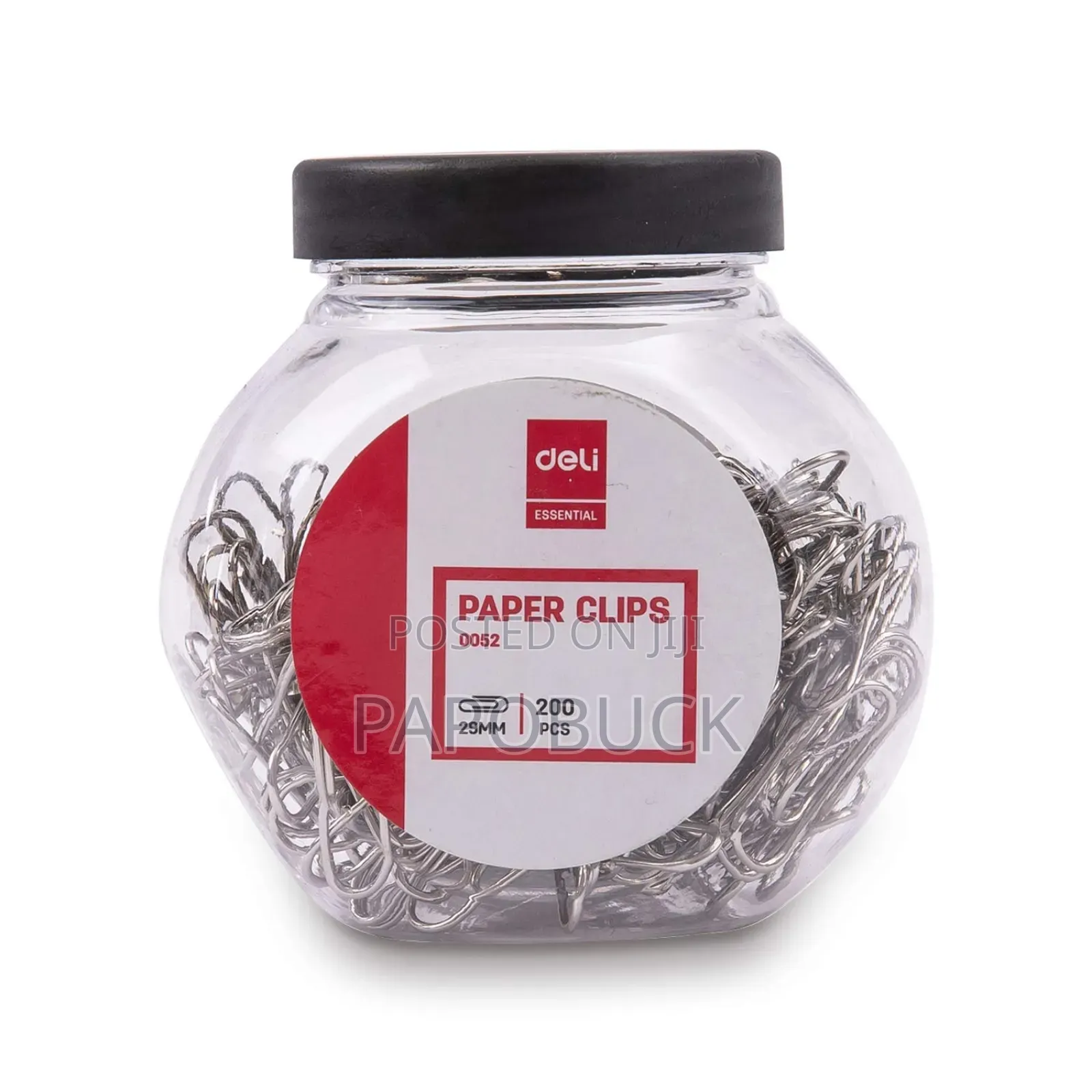 Metal Paper Clips, Available in a 200-Piece Jar.