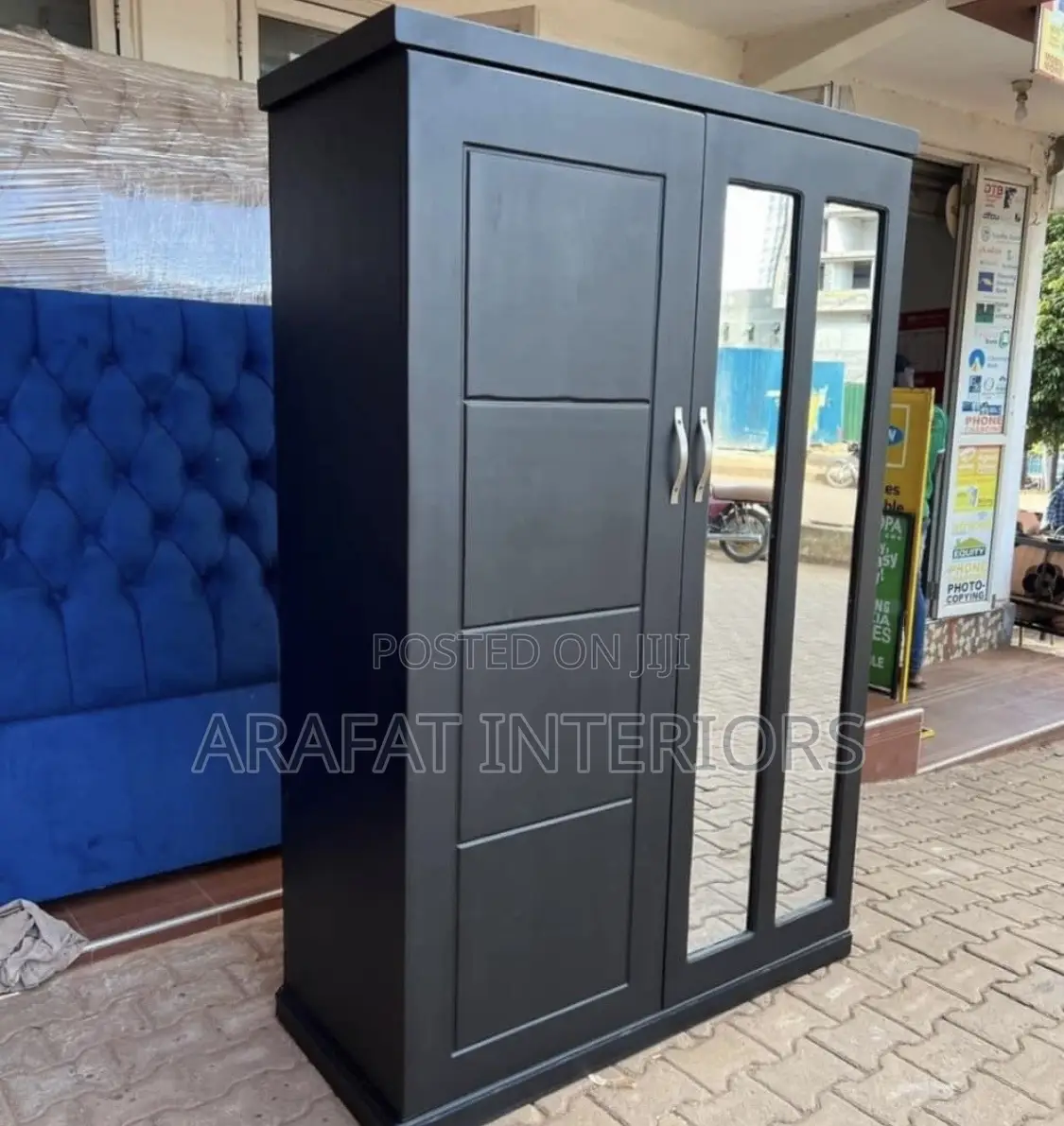 Modern Black Matte Wardrobe