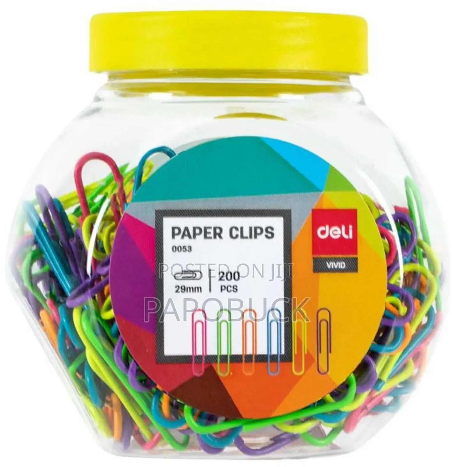 Multicolored Office Clips 200pcs