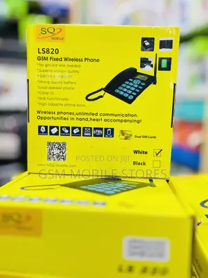 Sq Mobile Ls820 GSM Wireless Desk Phone – Dual Sim, Loud Speaker