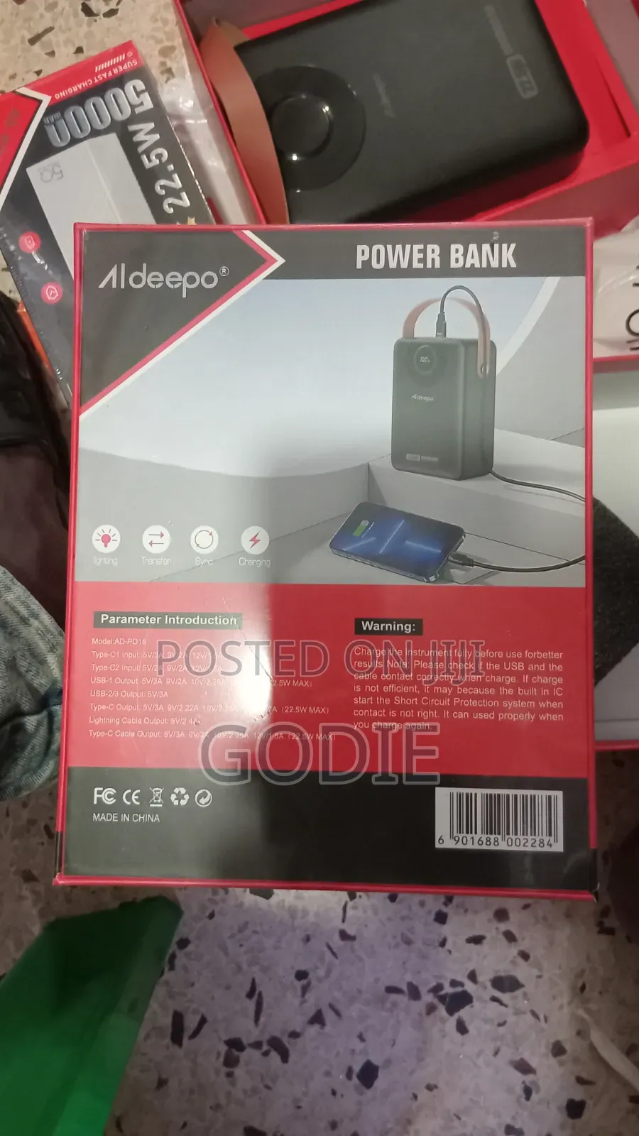 Aldeepo Original Power Bank 80000 Mah