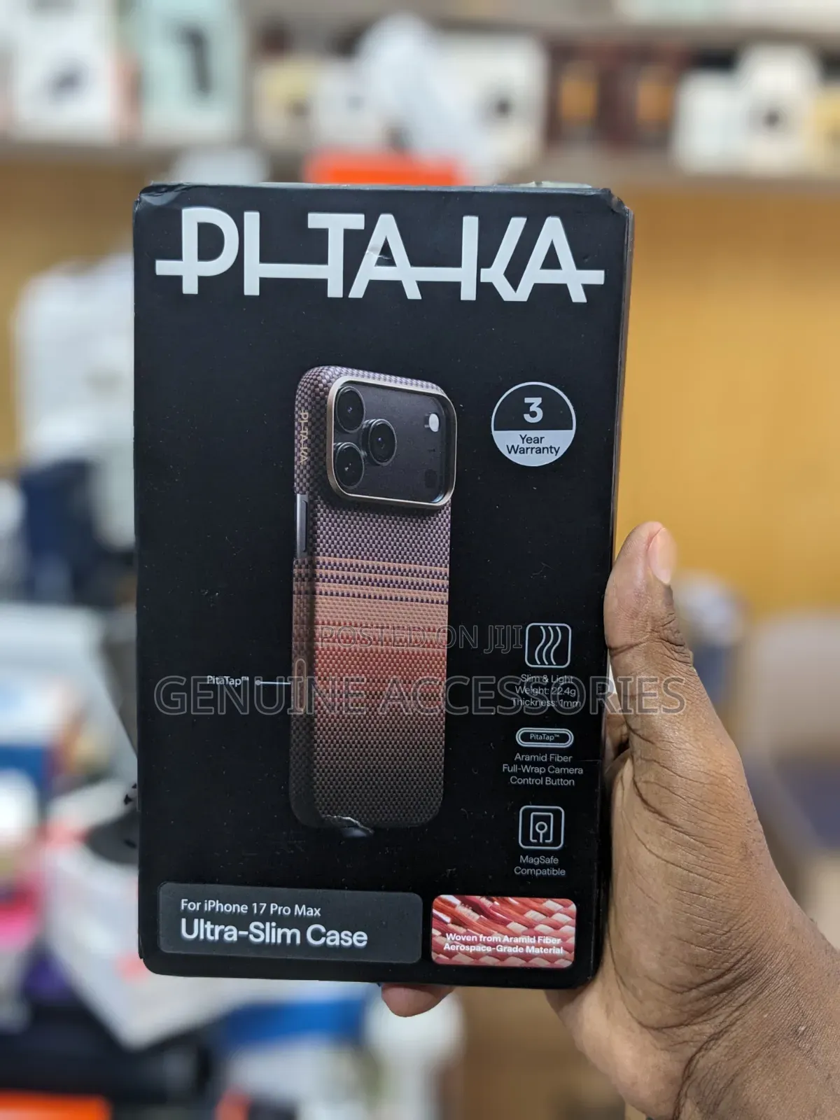 Pi-Ta-Ka Edge Ultra Slim Case for iPhone 17 Promax