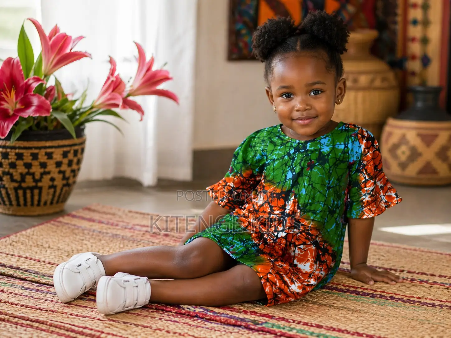 Baby Girl Green Dress • 3-4 Years • Brand New