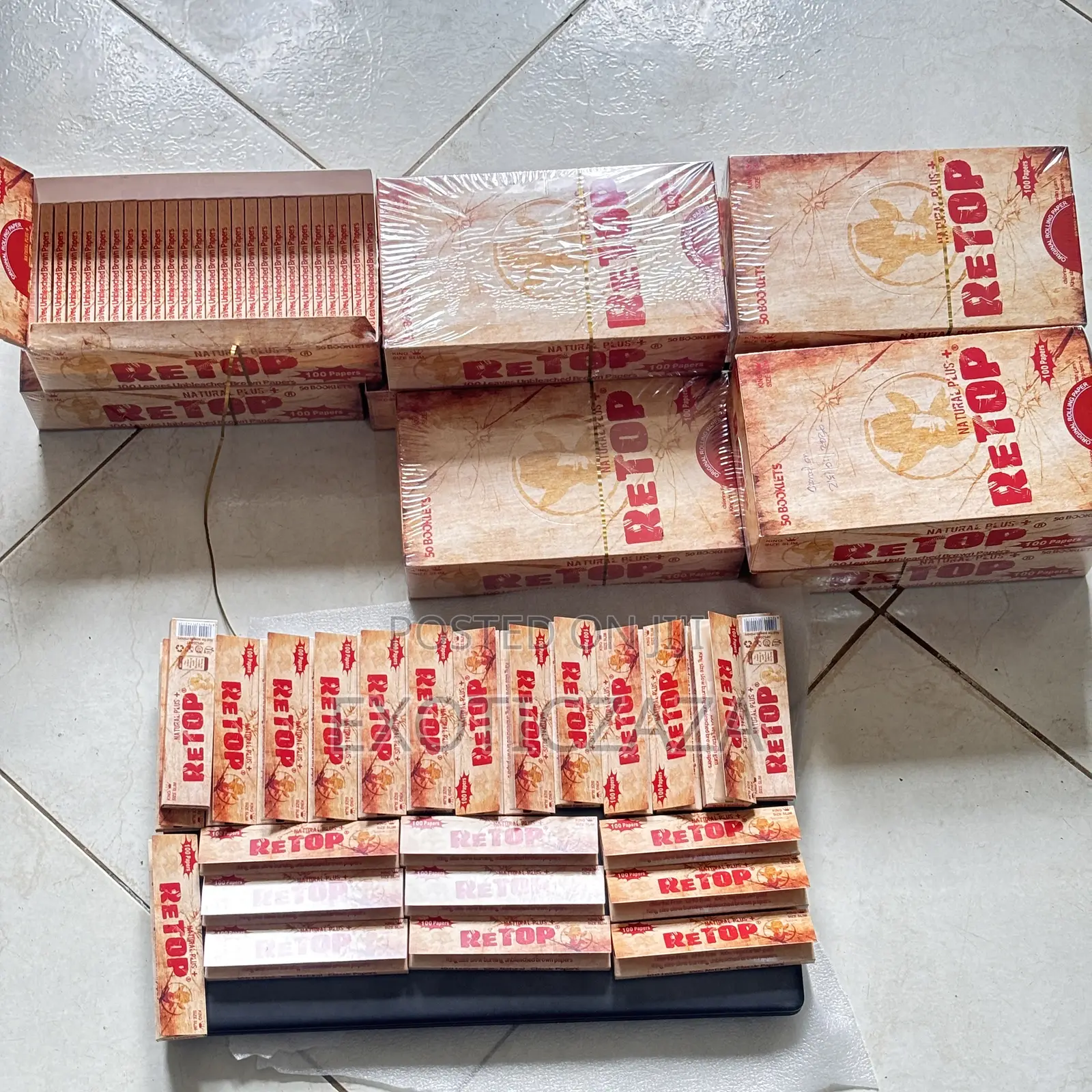Retop Kingsize 100 Unbleached Leaves