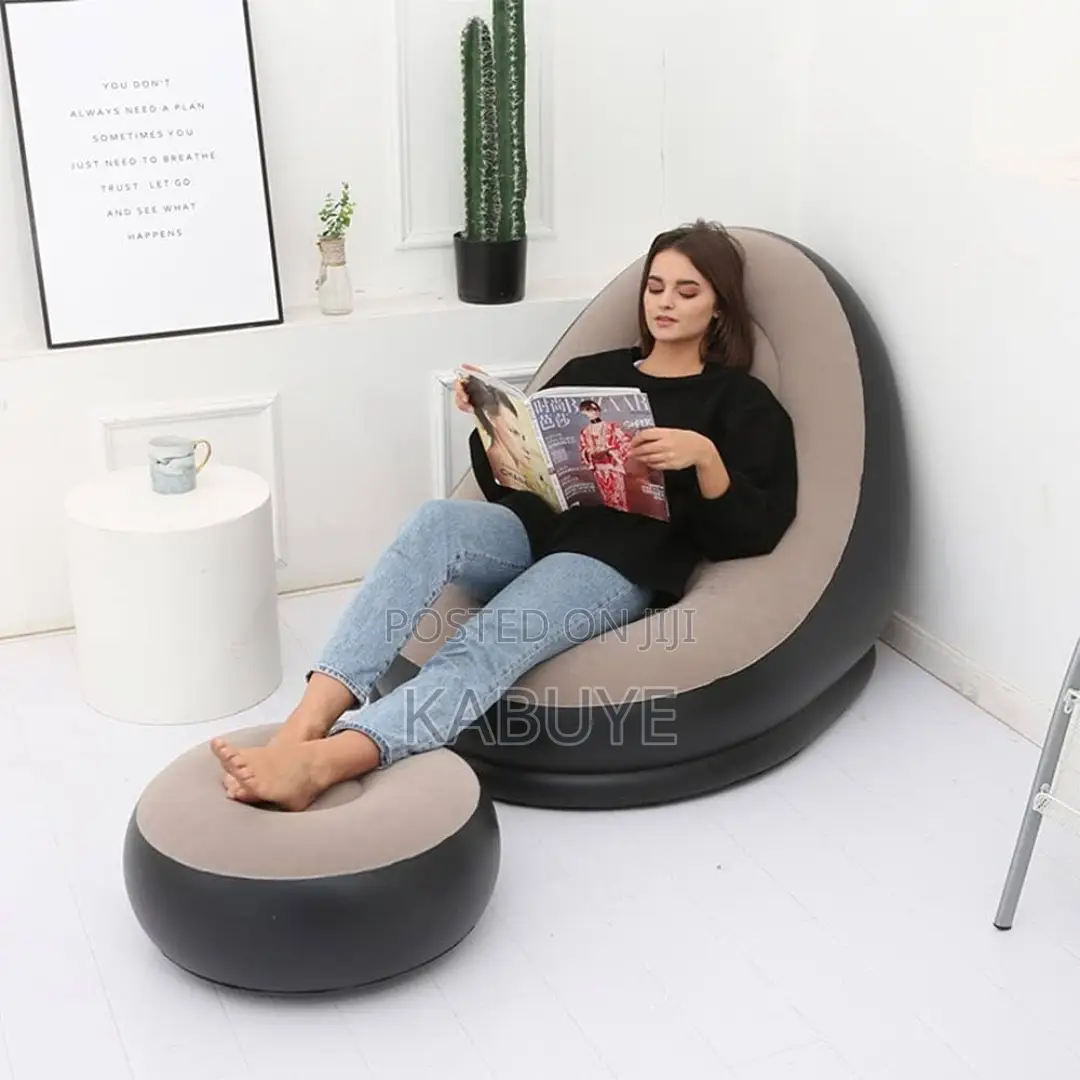 Generic Inflatable Air Sofa Set With A Footrest.