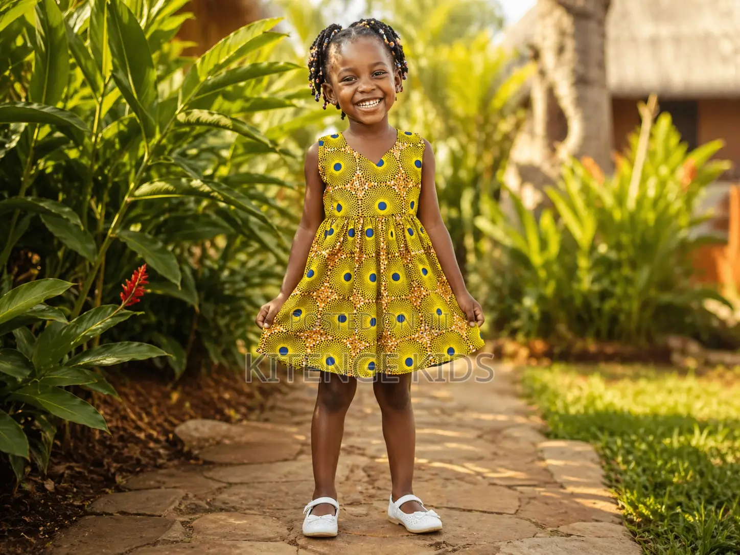 Baby Girl Yellow Dress • 4-5 Years • Brand New