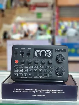 Portable Live Sound Card and Audio Mixer