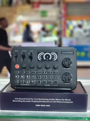 Portable Live Sound Card and Audio Mixer