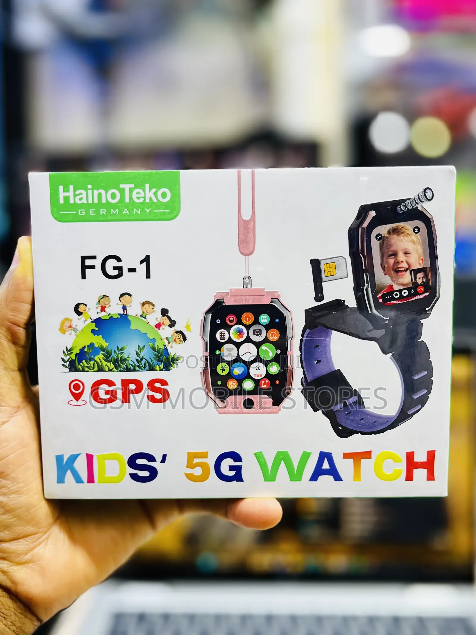 Hainoteko Fg-1 Kids' 5g Smart Watch With Sim Card Support + Camera