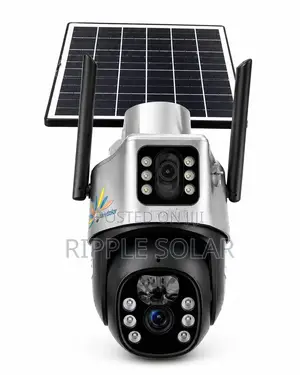 Solar CCTV Camera Dual Lens V380 4g Outdoor Security Kampala