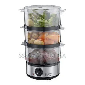 Russell Hobbs Food Steamer 7l 3-Tier 400w With Timer Rice Bowl