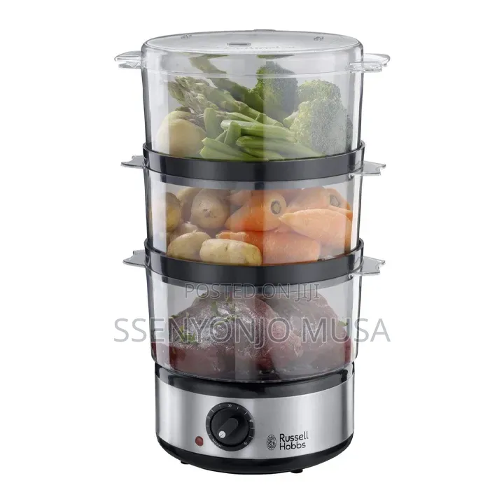 Russell Hobbs Food Steamer 7l 3-Tier 400w With Timer Rice Bowl