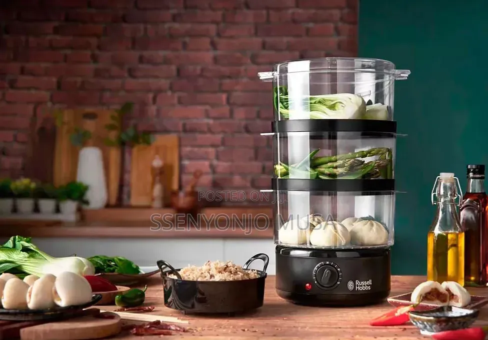 Russell Hobbs Food Steamer 7l 3-Tier 400w With Timer Rice Bowl