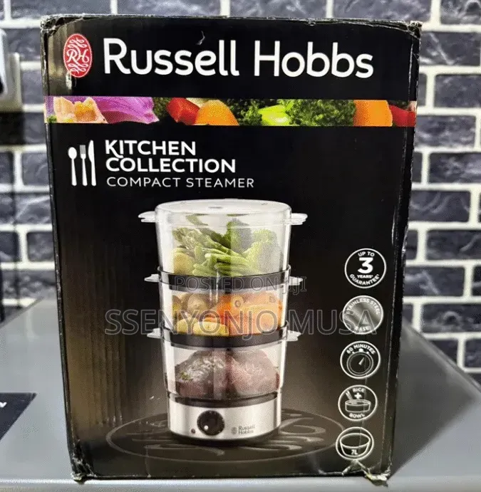 Russell Hobbs Food Steamer 7l 3-Tier 400w With Timer Rice Bowl